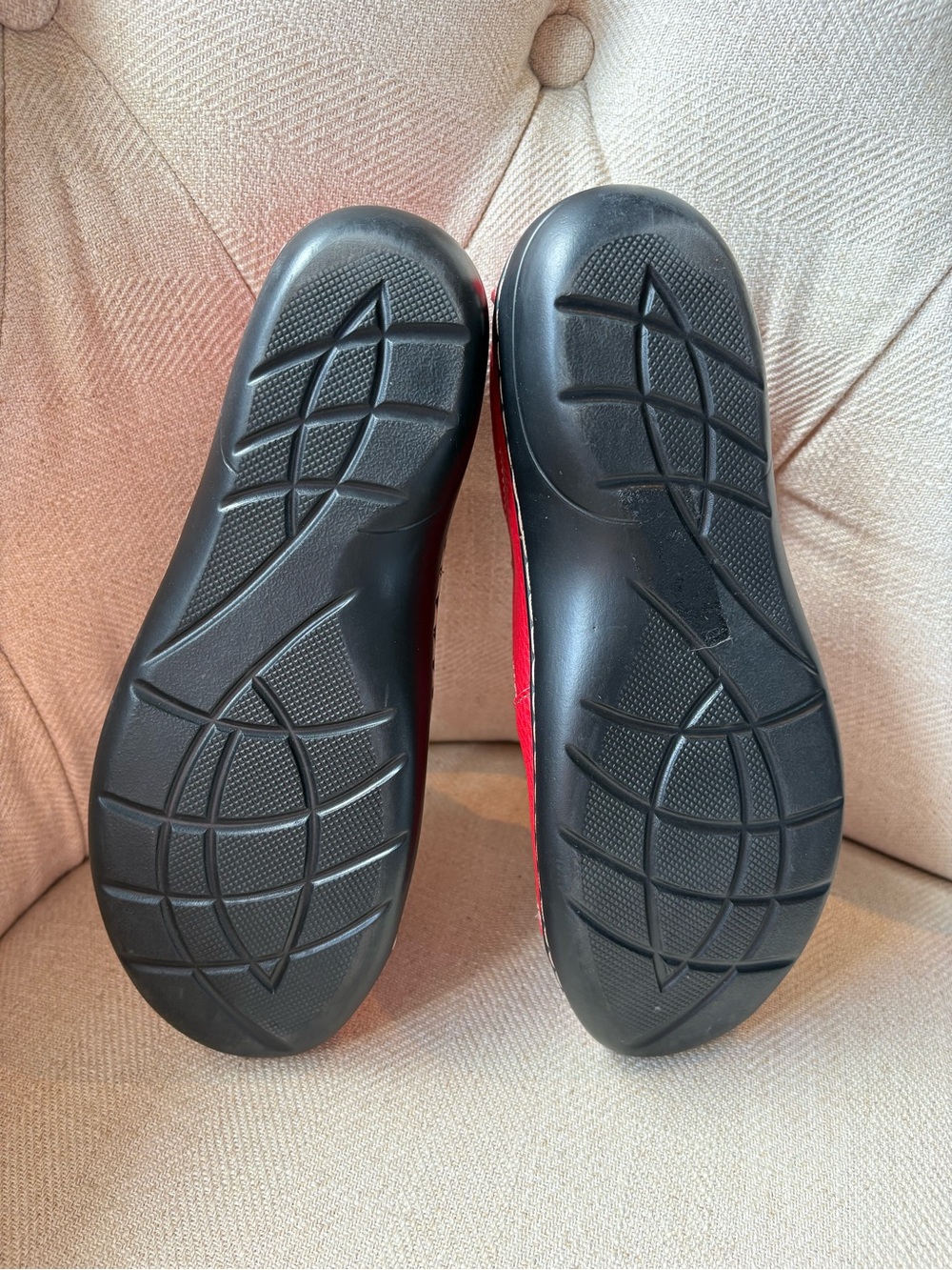 Geoleleph Red Comfort Loafers Women’s Size 7.5 Slip-On Walking Shoes - Picture 5 of 13